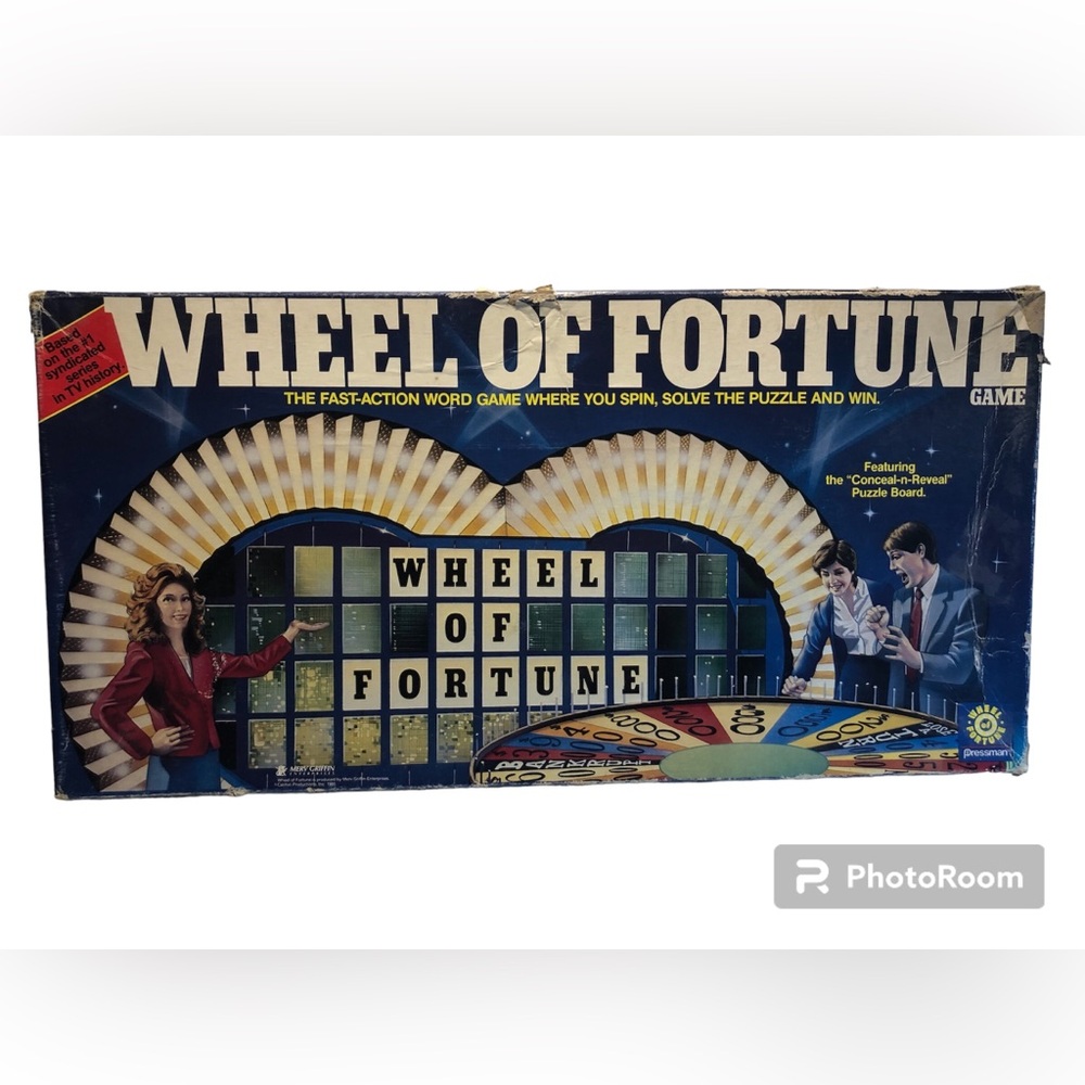 Vintage Wheel Of Fortune Board Game 3rd Edition Pressman Complete 1985